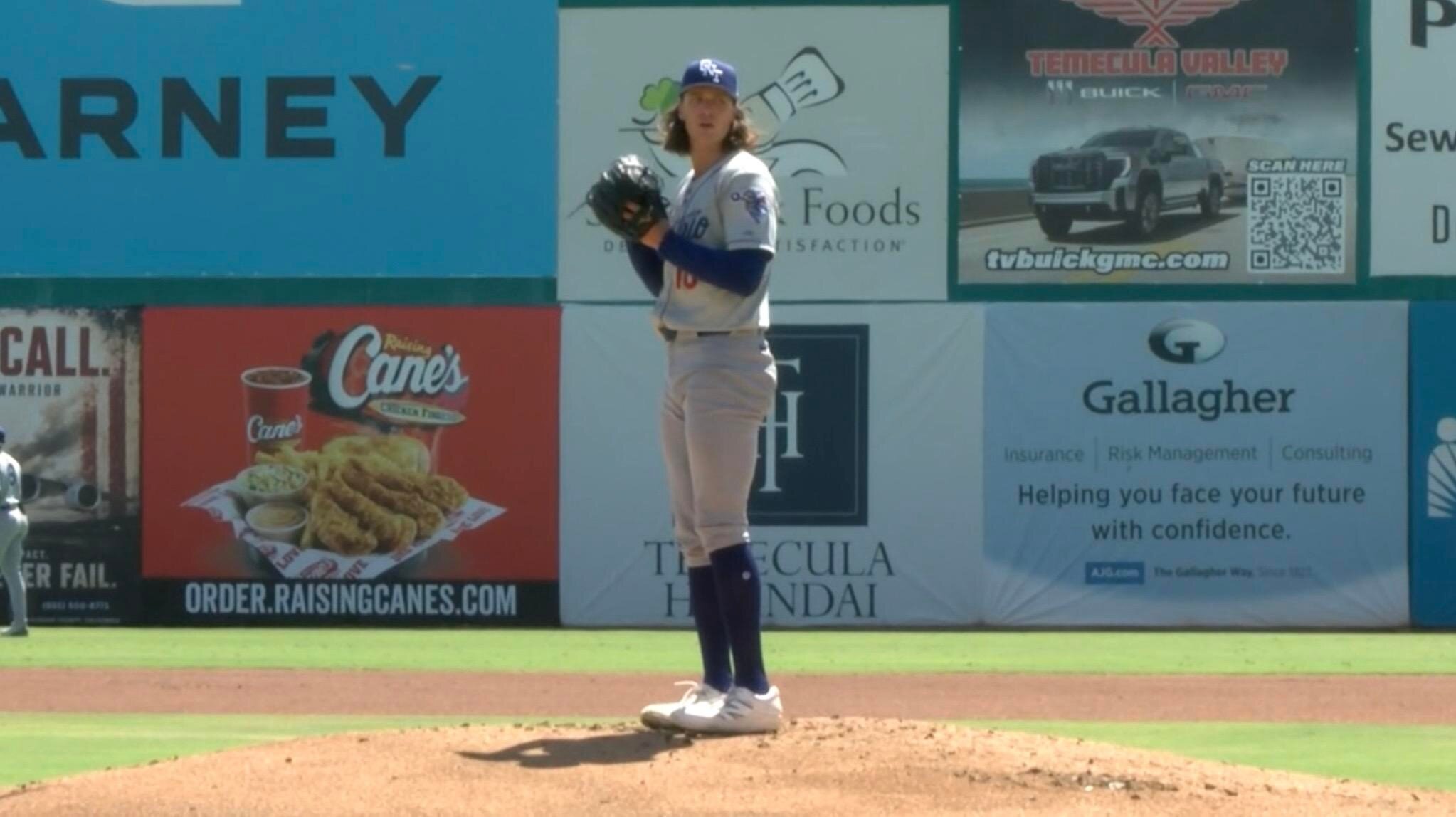 Tyler Glasnow throws 2 scoreless innings in first rehab start