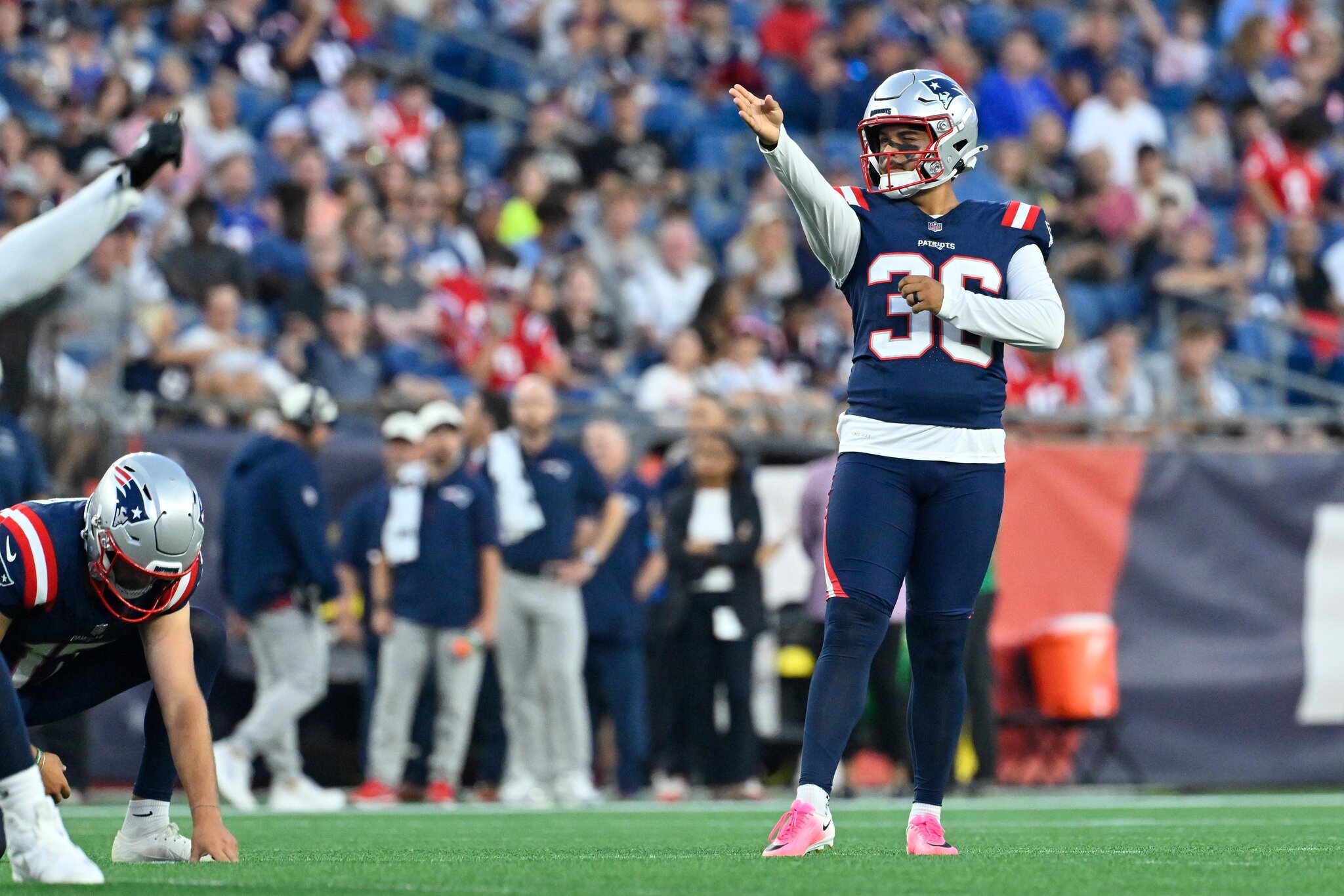 Mike Vrabel expresses confidence in Andy Borregales after 3-miss performance