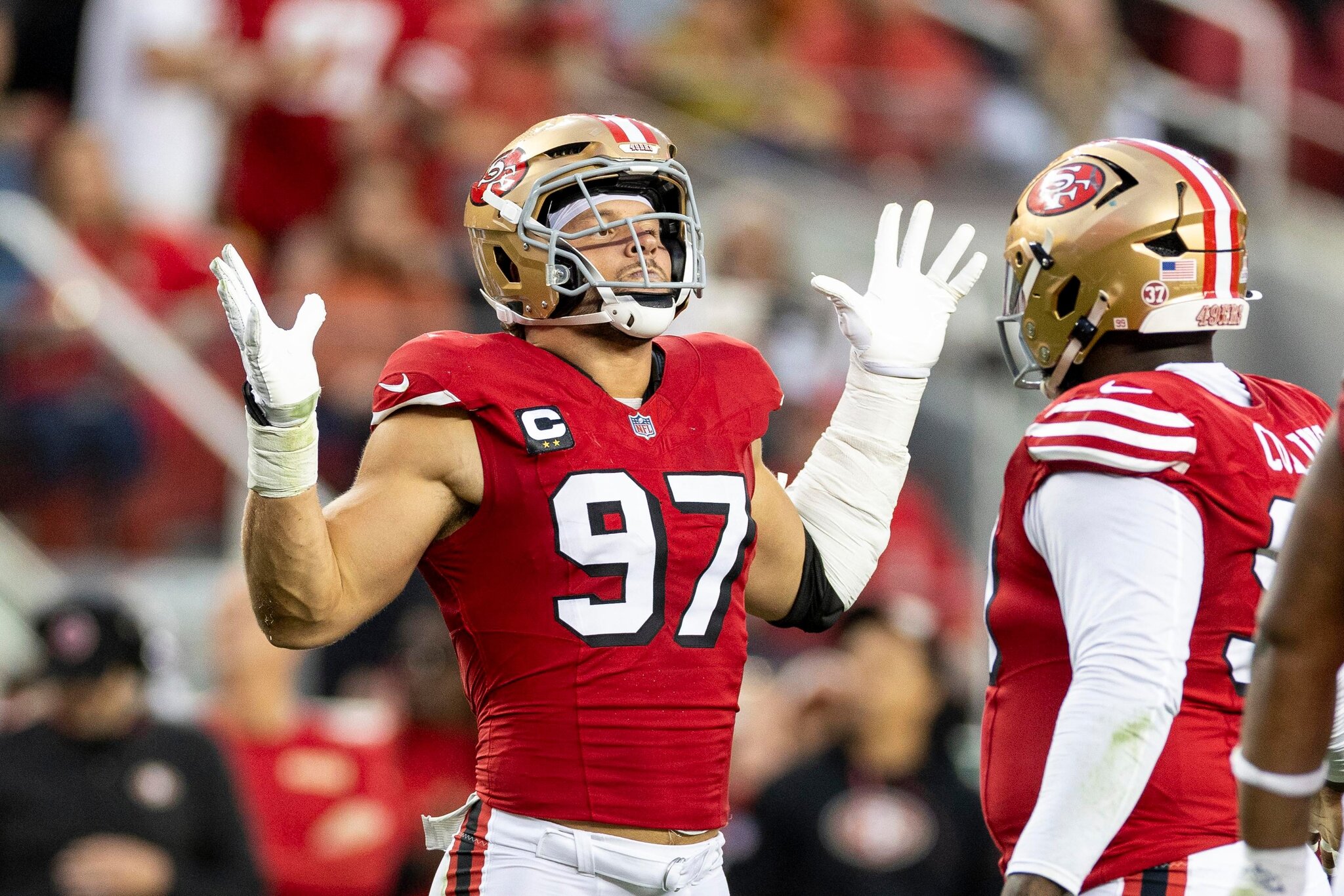 Will Nick Bosa be healthy enough for week one against the Rams?