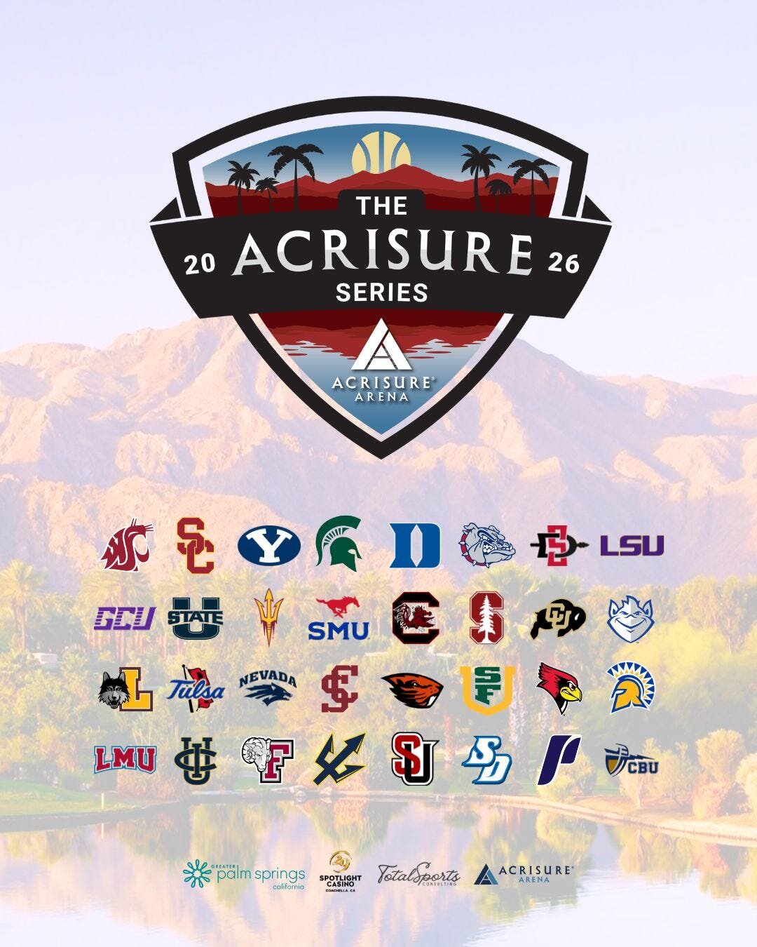 Acrisure Series reveals 26-team field featuring USC, LSU, Arizona St.