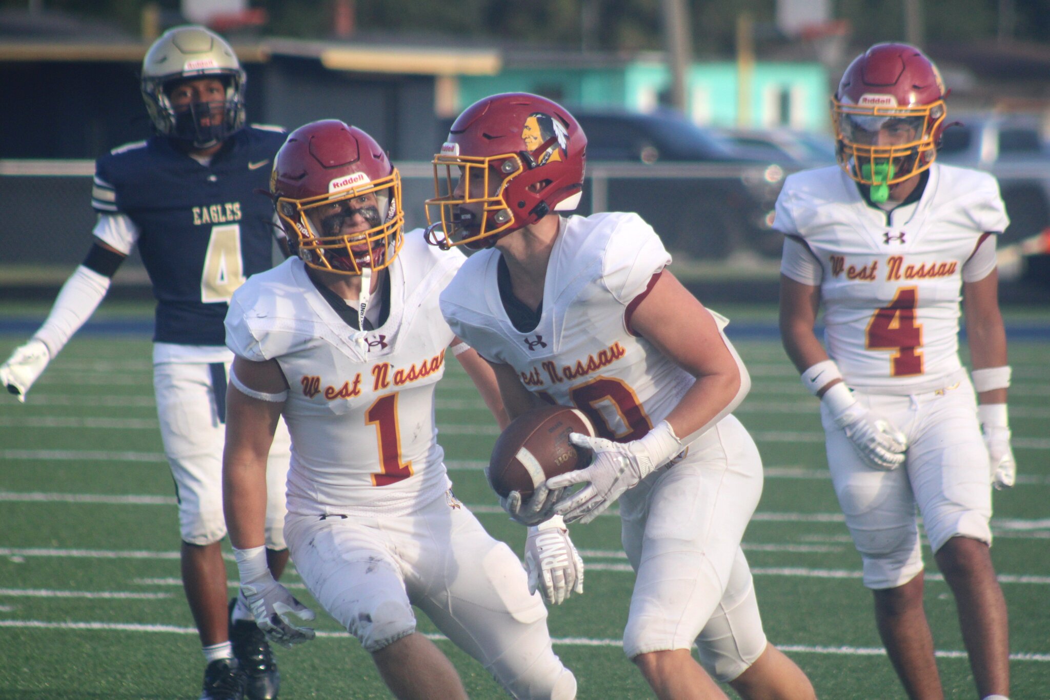 One game, 387 yards. West Nassau's ground stampede sets tone in opener