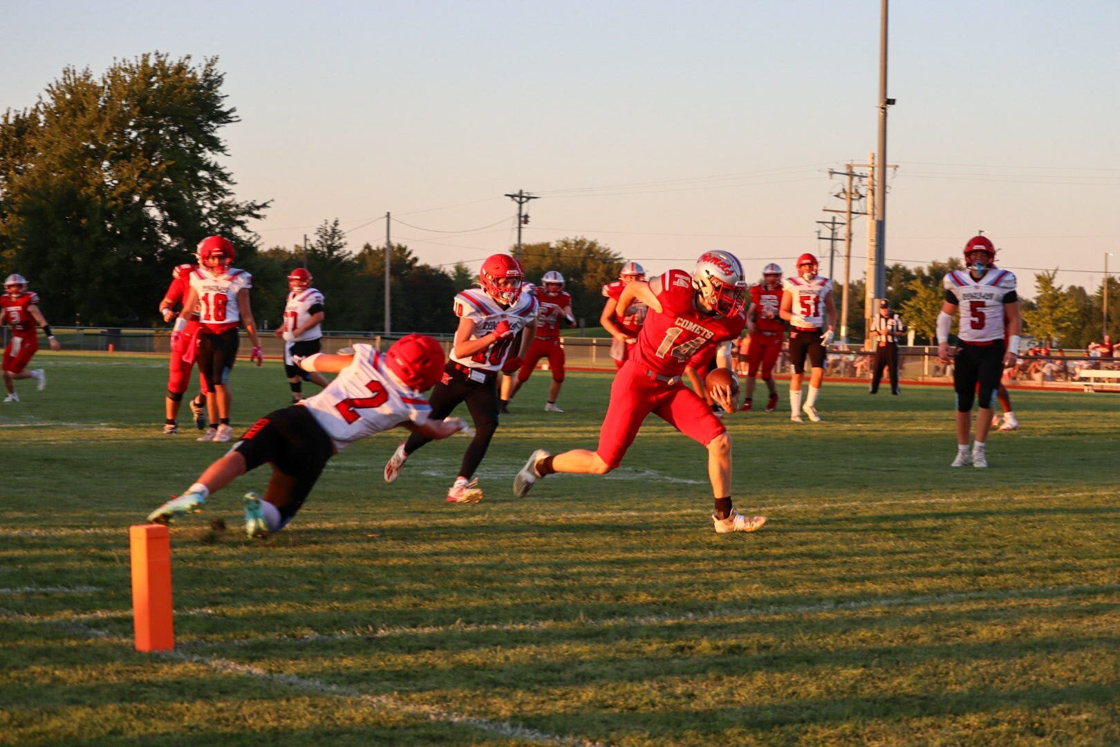 Elgin christens its new football field at the expense of a rival