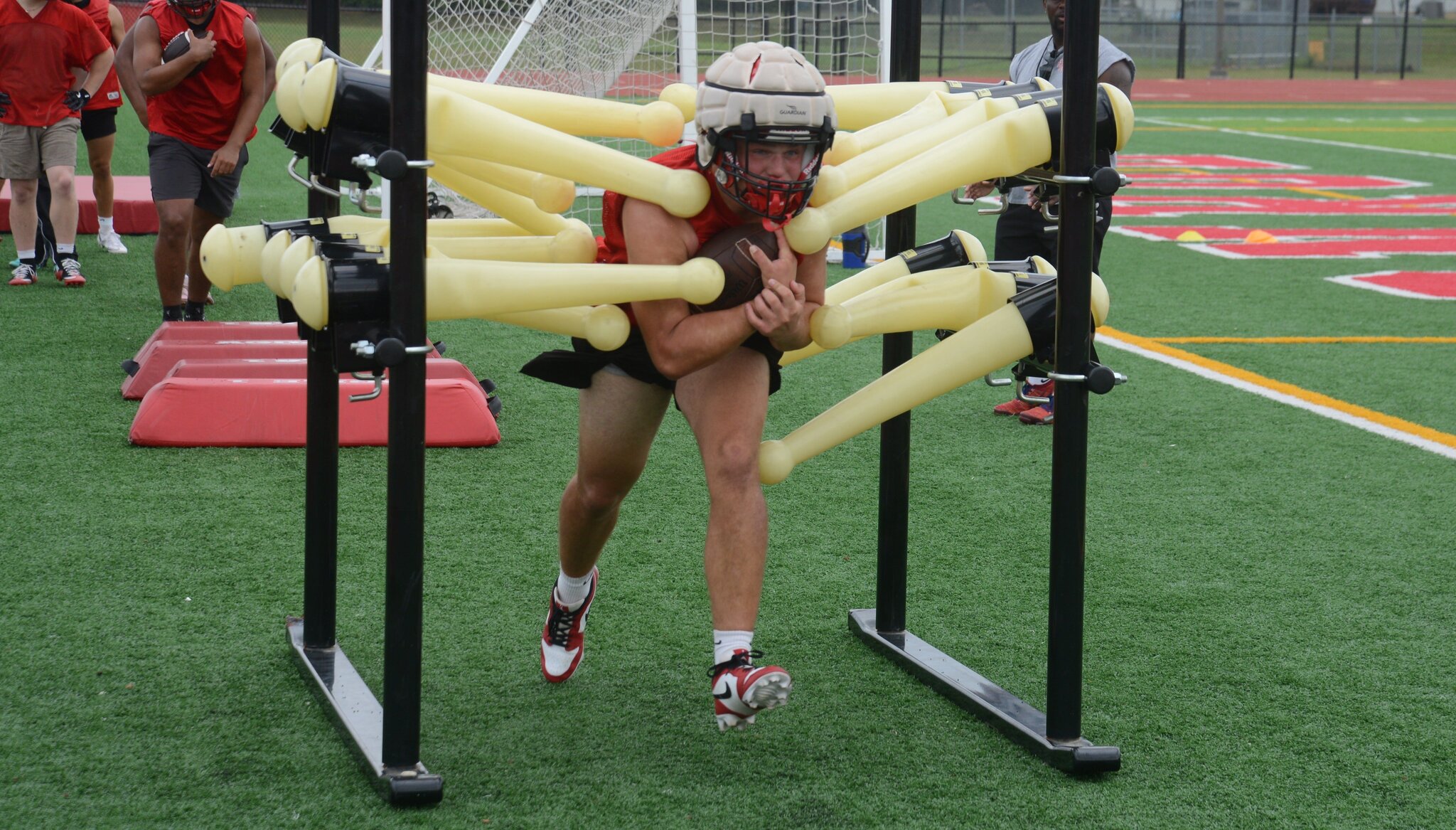 Training camp report: Monroe's new tackling machine to lead defense