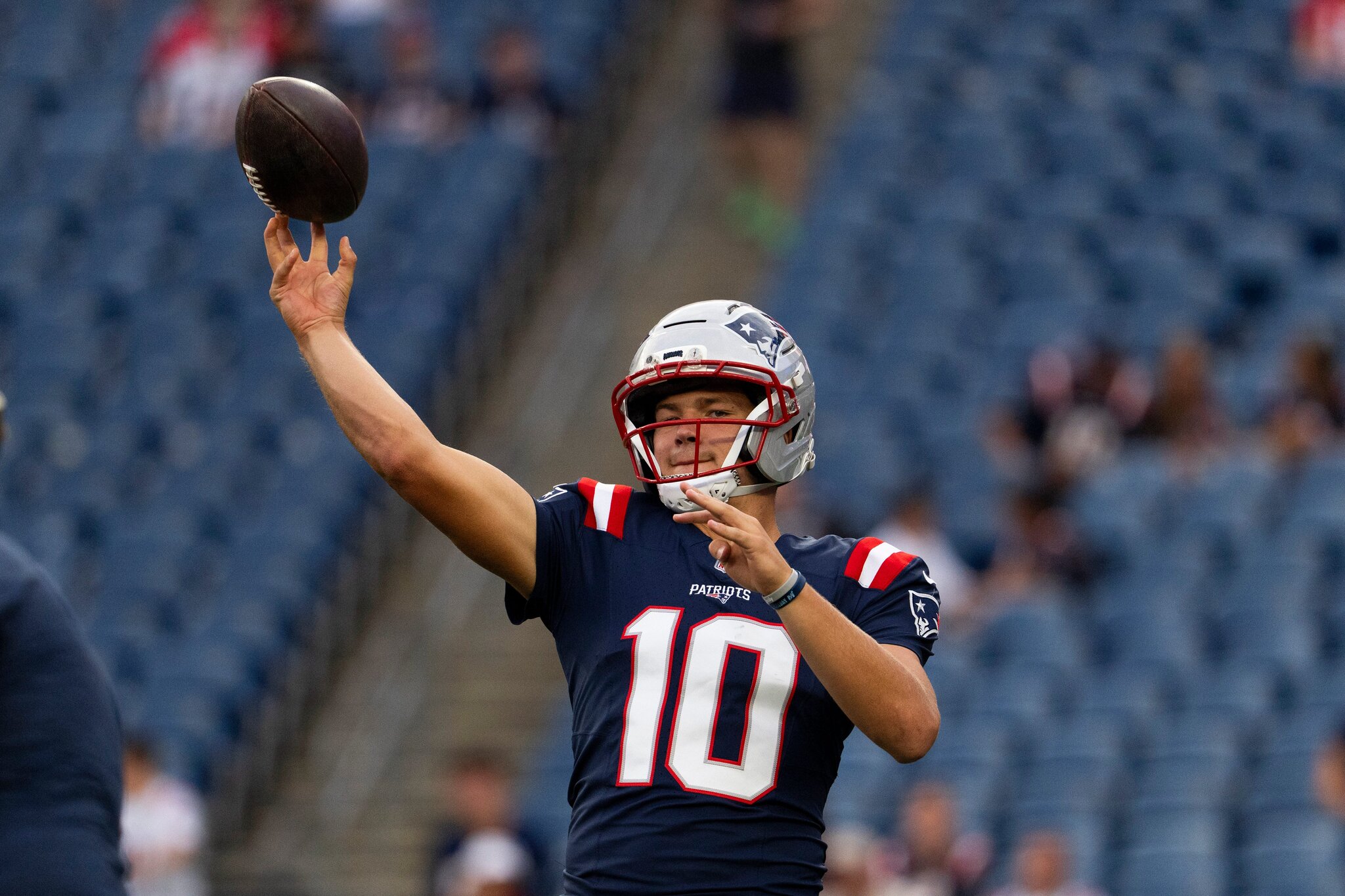 Drake Maye and the Patriots starters sit against the Eagles