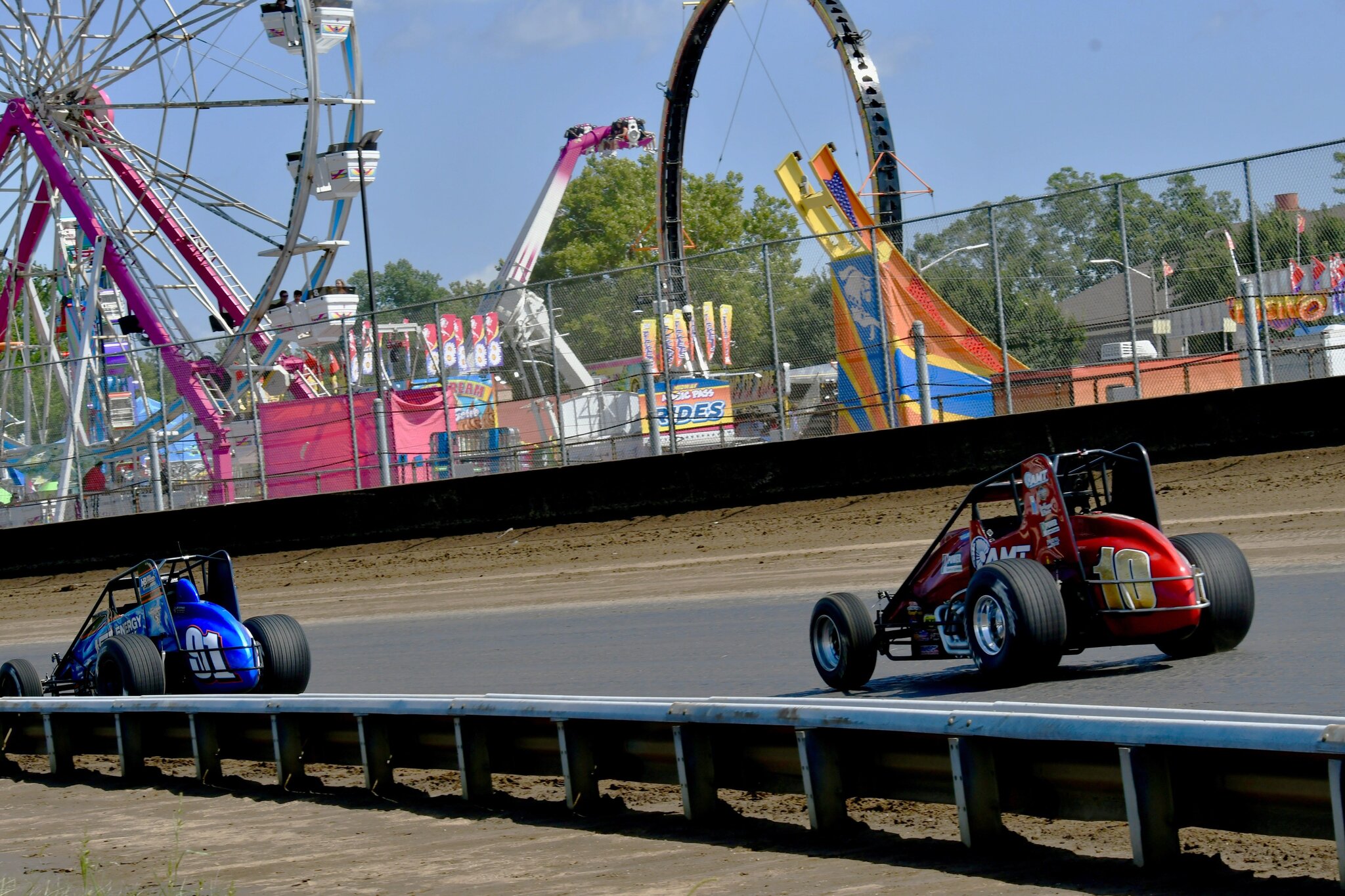 Red brings early gold for Danner in USAC Bettenhausen at state fair
