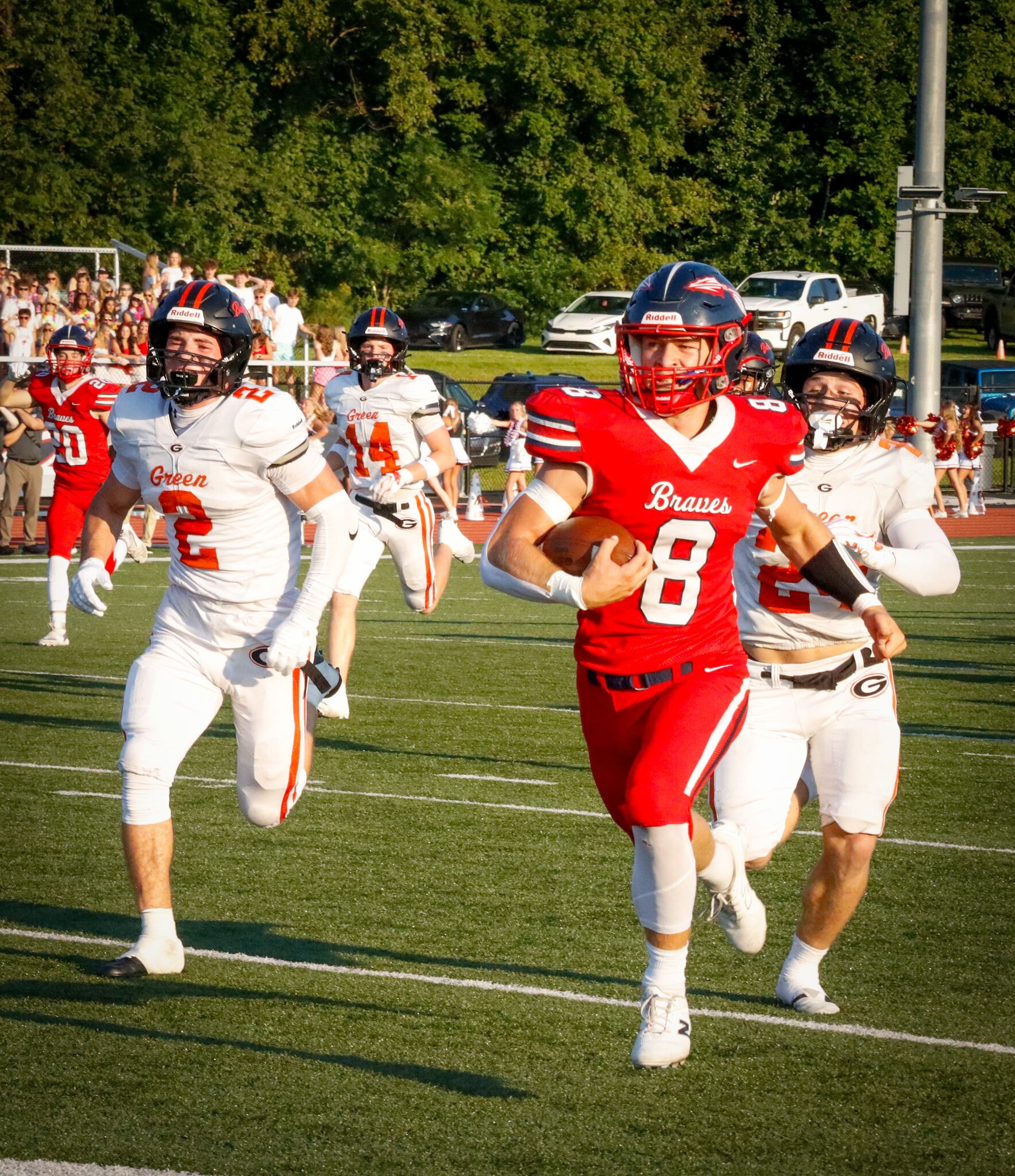 Indian Valley football strikes quickly, rolls past Green in season opener