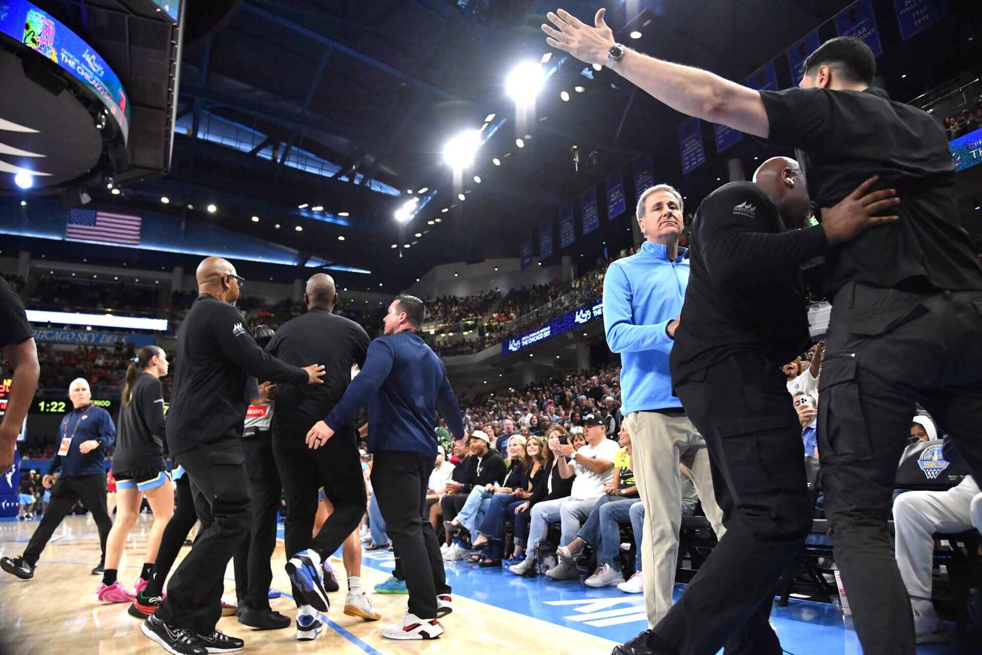 Chicago Sky ban Enes Kanter Freedom from arena after viral sideline stunt