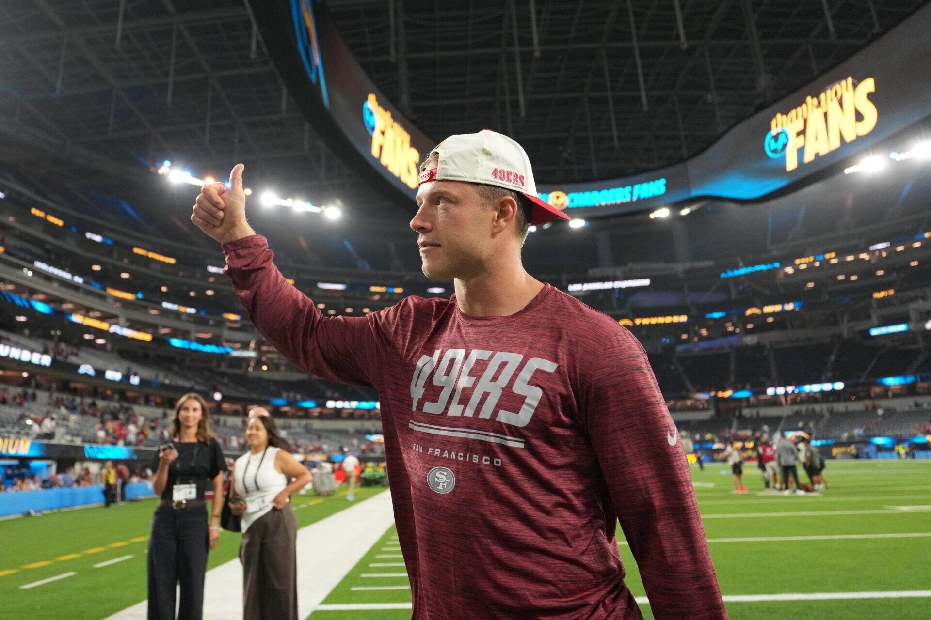 49ers’ Christian McCaffrey explains why he chose his own brand over Nike