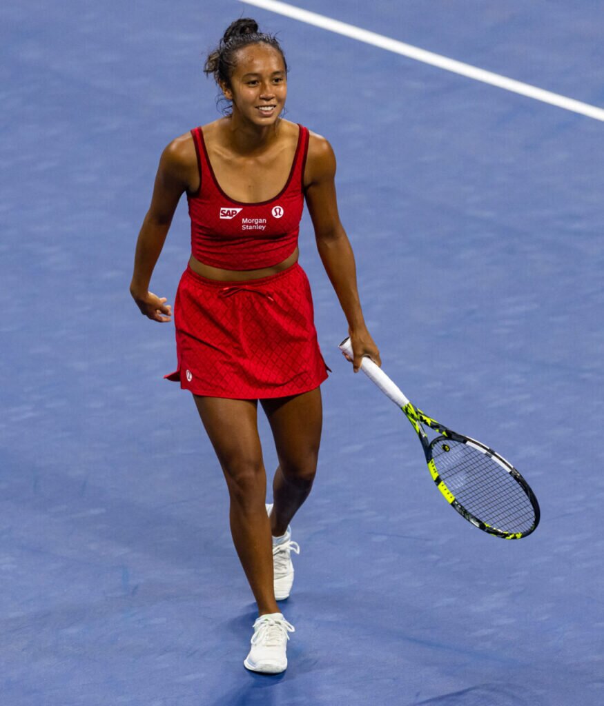 Leylah Fernandez brings ‘Flamingo Fun’ to US Open with Lululemon kit