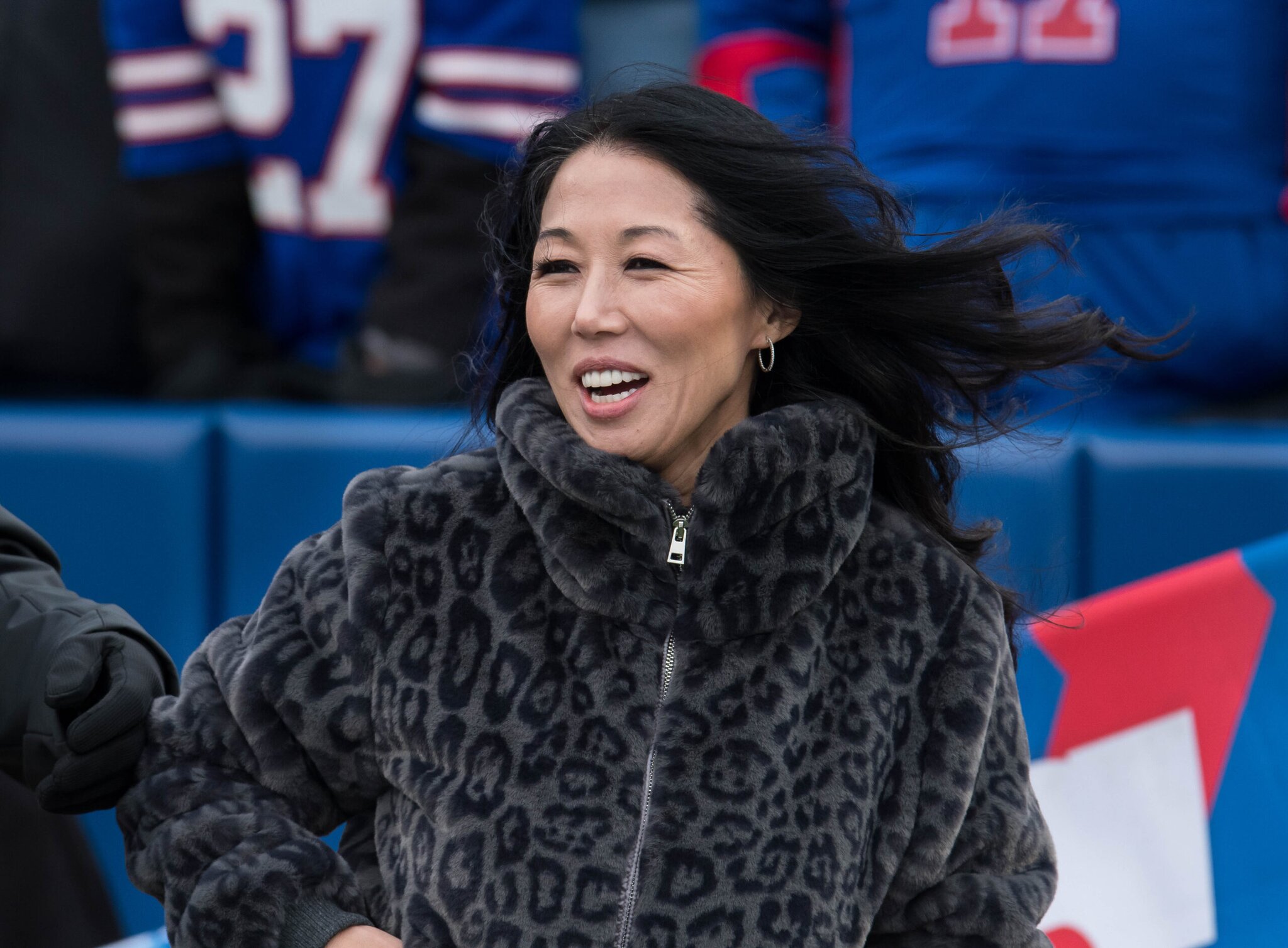 Kim Pegula spotted at Buffalo Bills practice in new Highmark Stadium