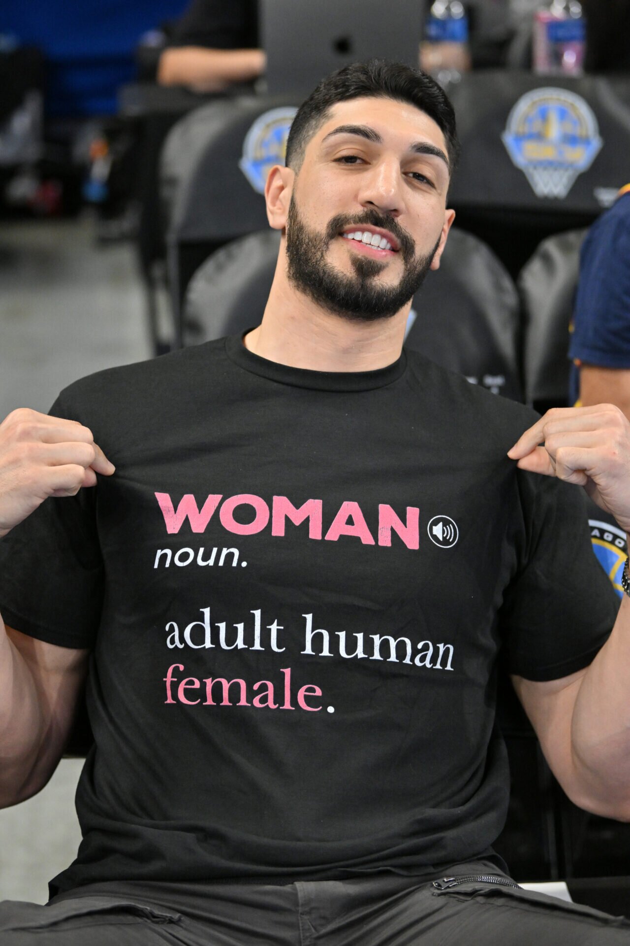 Enes Kanter Freedom joins Sophie Cunningham rally before Fever game
