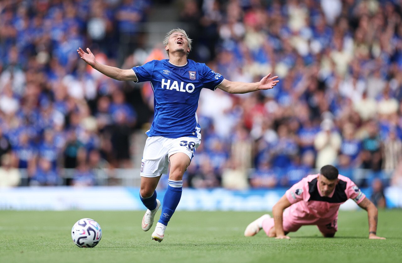 Daizen Maeda makes winning competitive debut for Ipswich Town