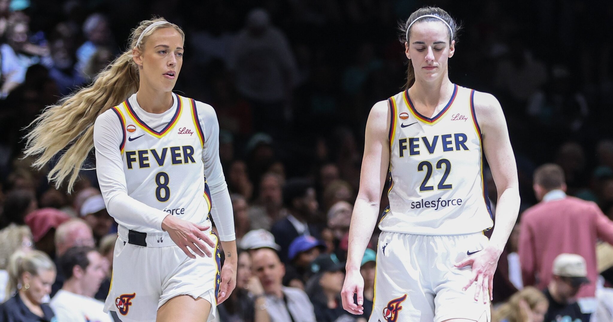 Caitlin Clark earns suspension, Sophie Cunningham gets struck in the face in same game