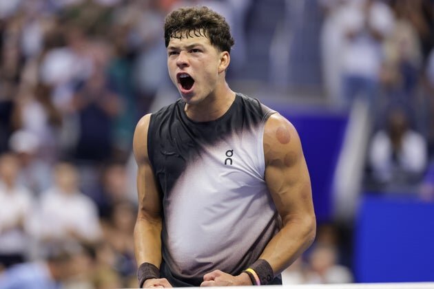 America's Ben Shelton Recovers From Shaky Start To Win U.S. Open First Round Game