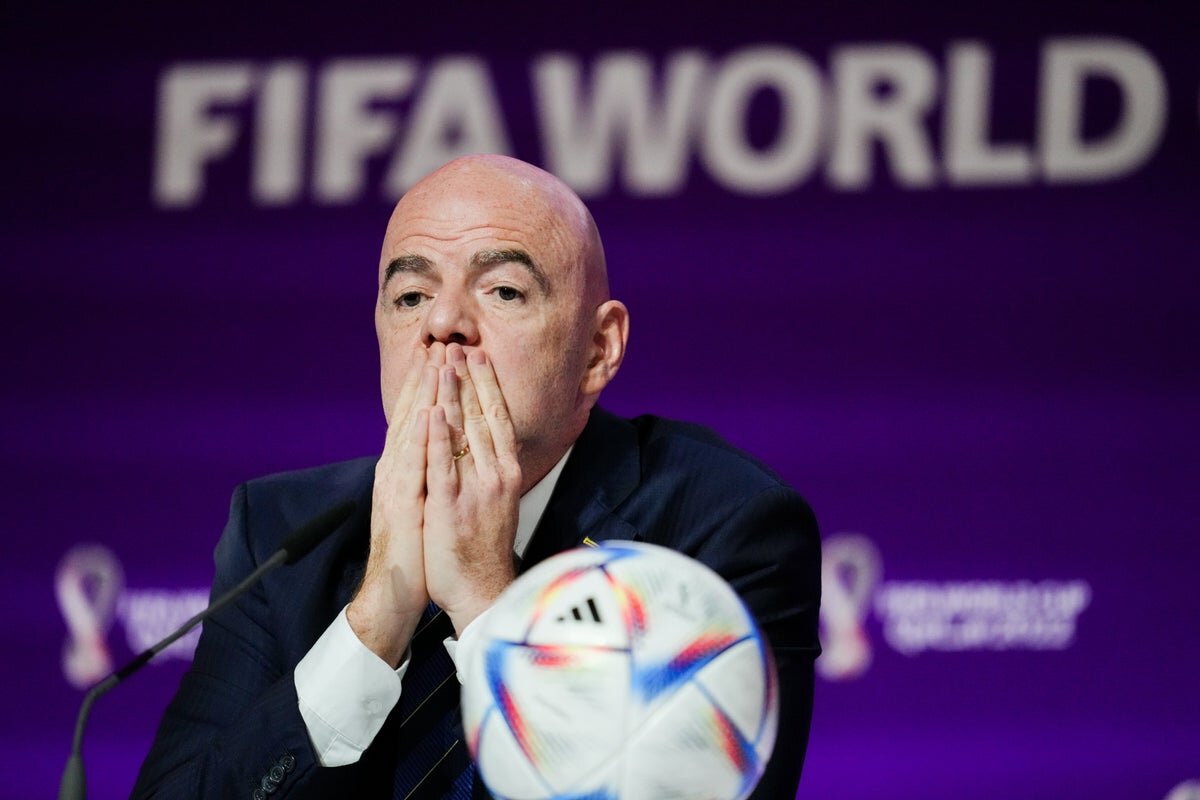 Andy Burnham says Gianni Infantino is not ‘the right man’ to lead Fifa after World Cup sell-off plan