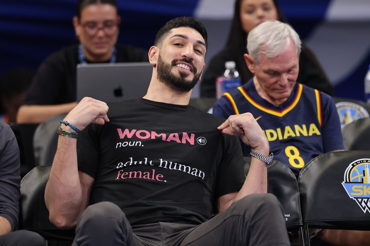 Enes Kanter Freedom gets tossed from arena after courtside clash with WNBA star
