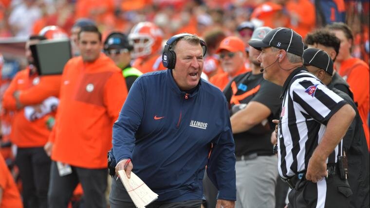 Illinois' Bret Bielema pushes back toward Alabama legend Nick Saban in SEC-Big Ten debate
