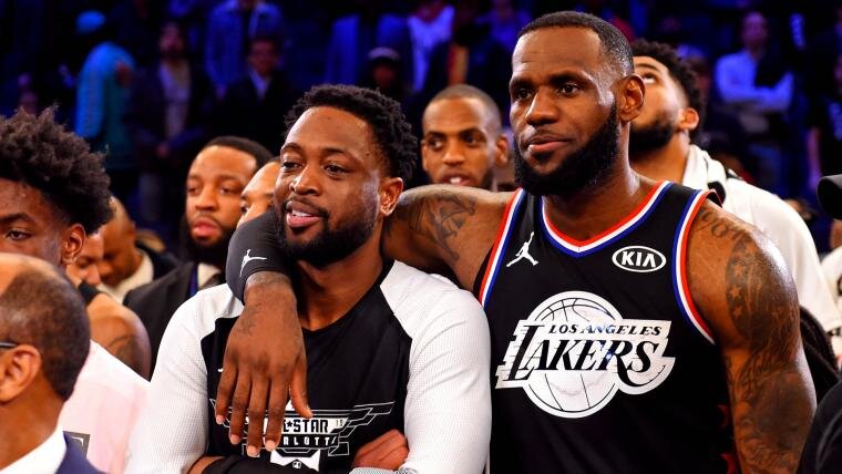 Dwyane Wade celebrates how LeBron James' dedication continues to help him stay in the NBA