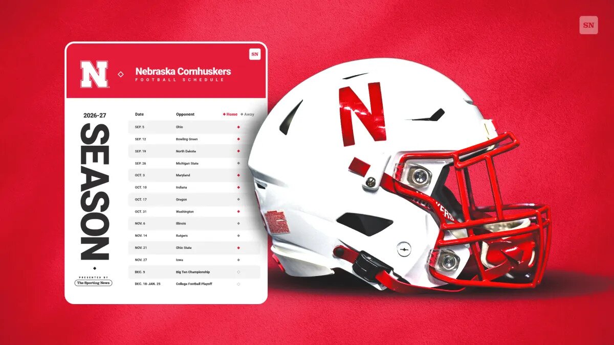 Nebraska football printable 2026 schedule with dates, times and TV lineup