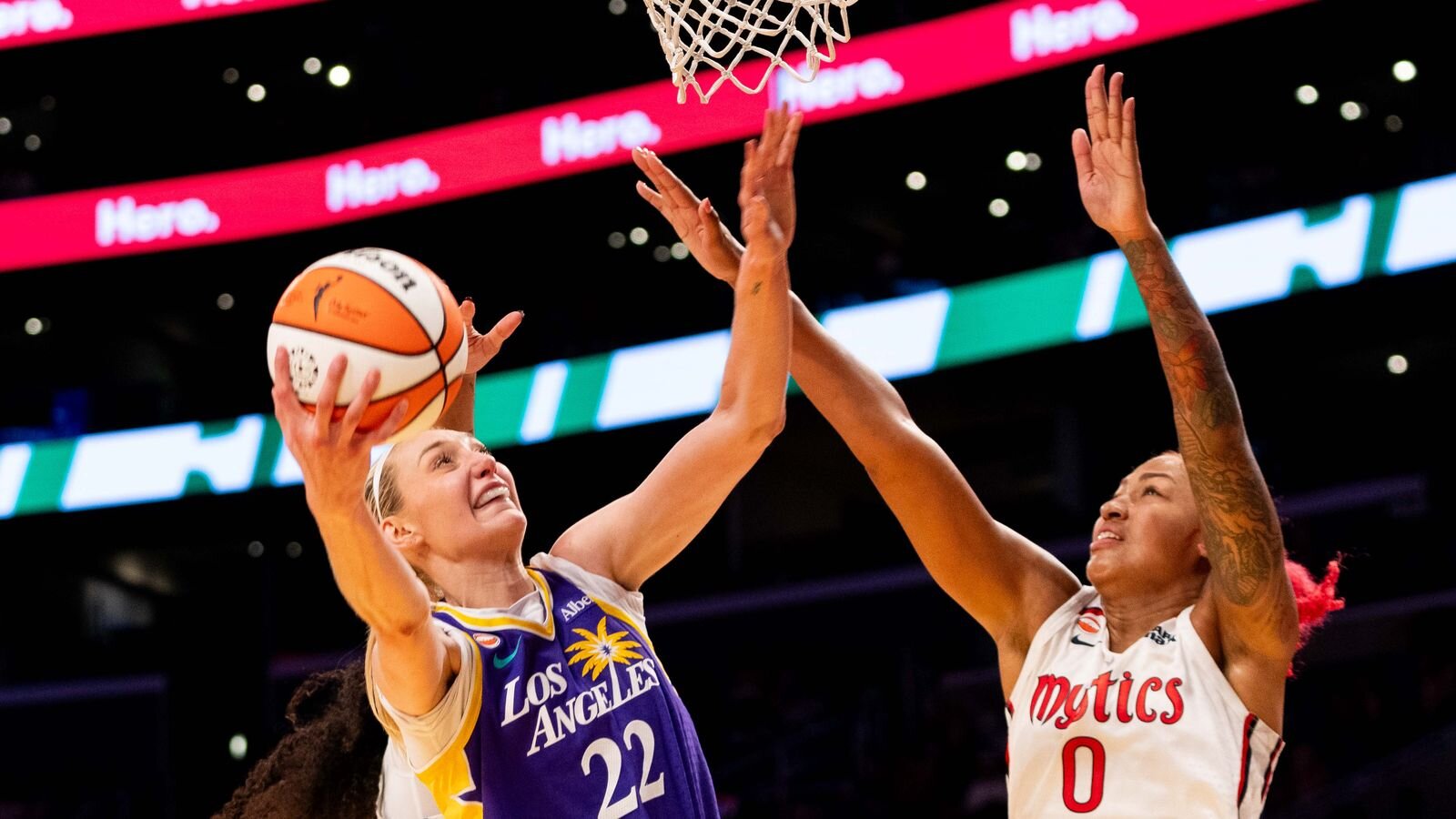 TST Images: Sparks beat Mystics, 88-82, at Crypto Arena