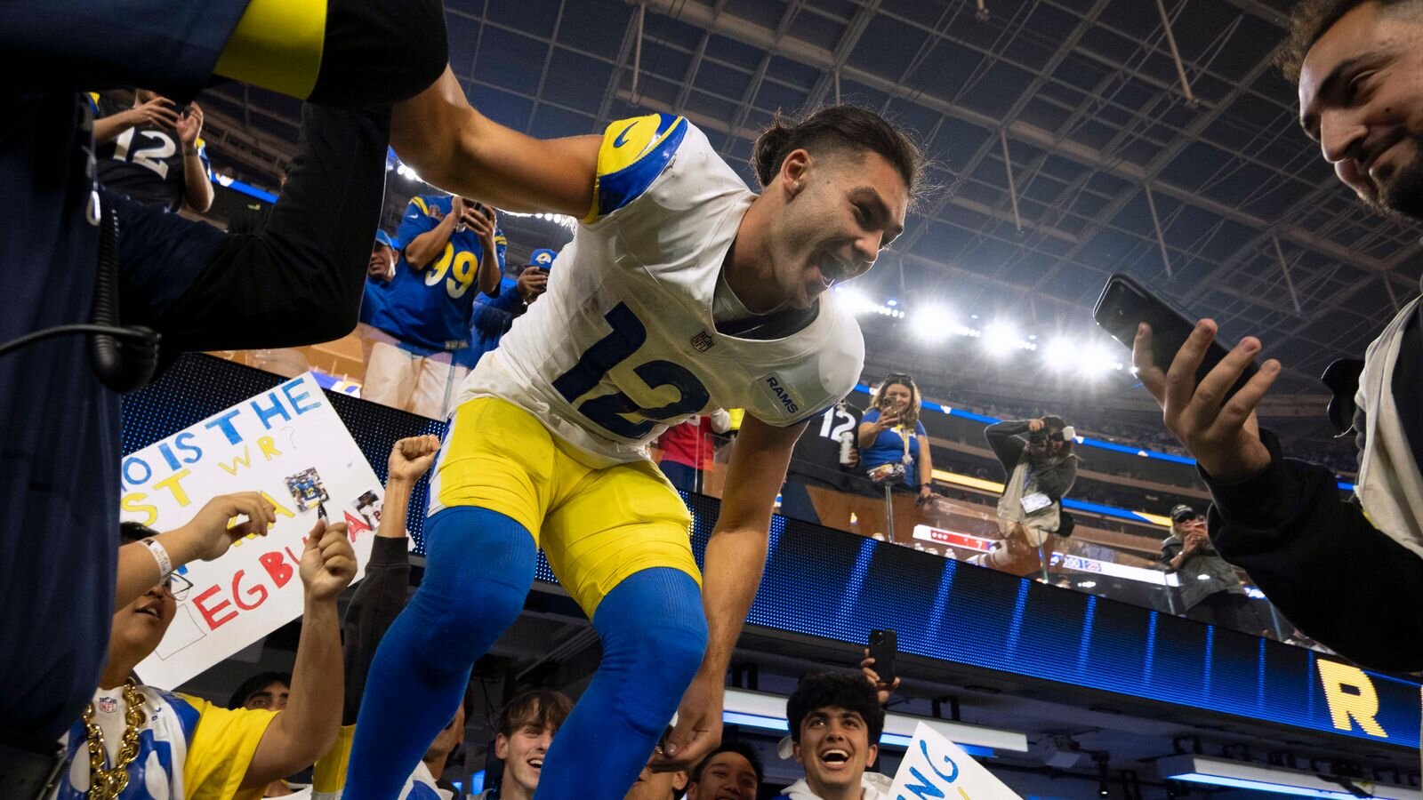 Rams WR Puka Nacua spotted dancing at a Jewish Bat Mitzvah eight months after offensive gesture backlash