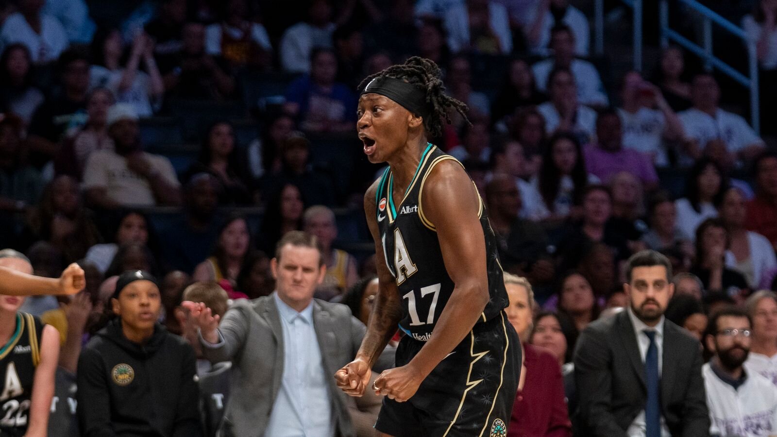 TST Images: Dream defeats Sparks, 124-88, at Crypto Arena