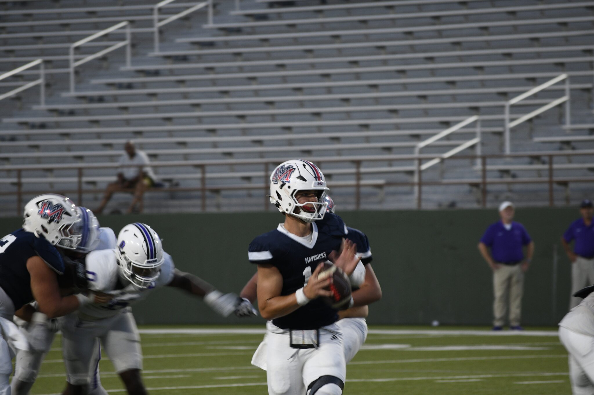 Memorial football's Cole Birkhead throws school-record 7 TDs in opener