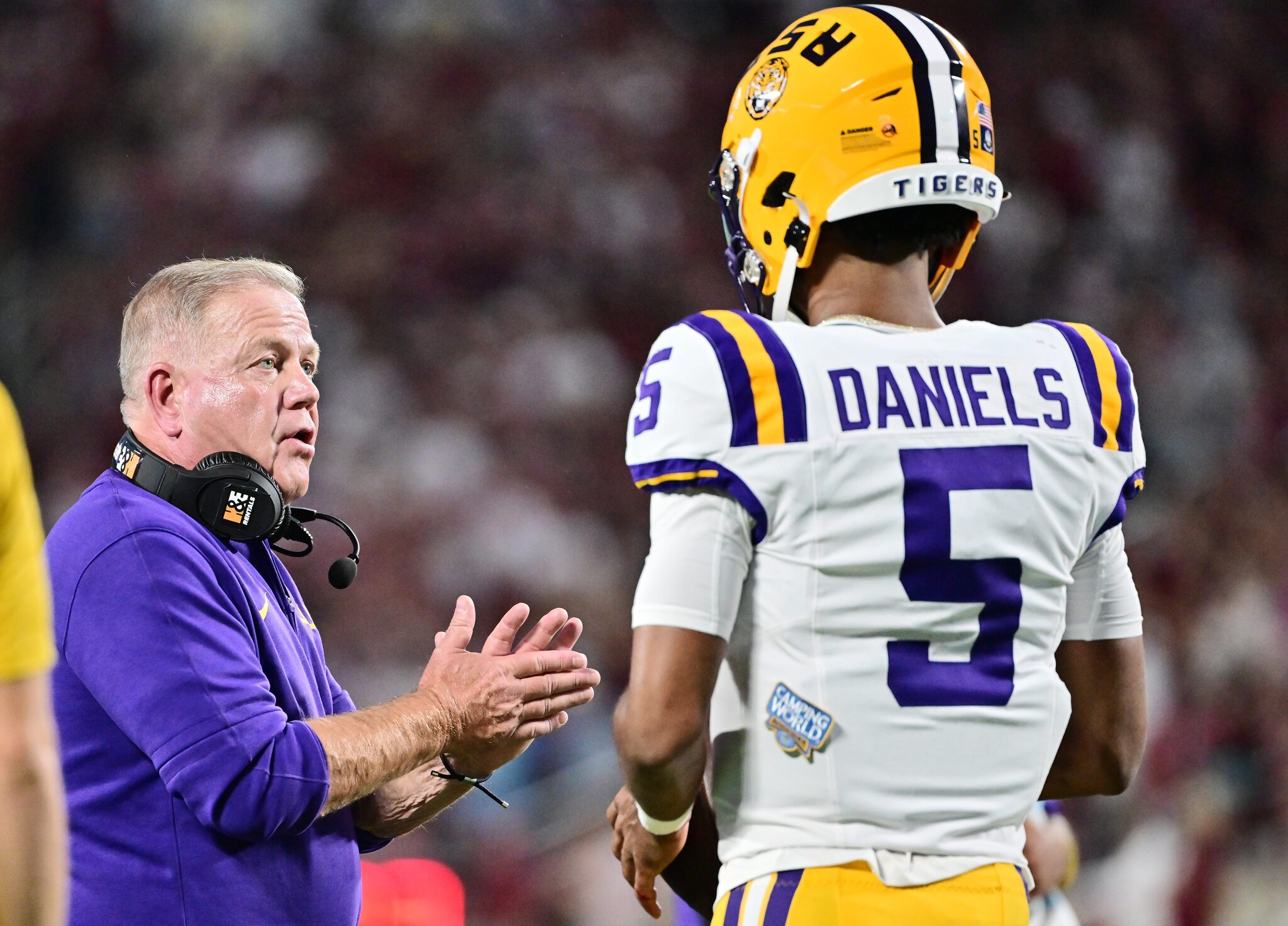 Jayden Daniels thinks he's bigger than LSU. Good luck with that