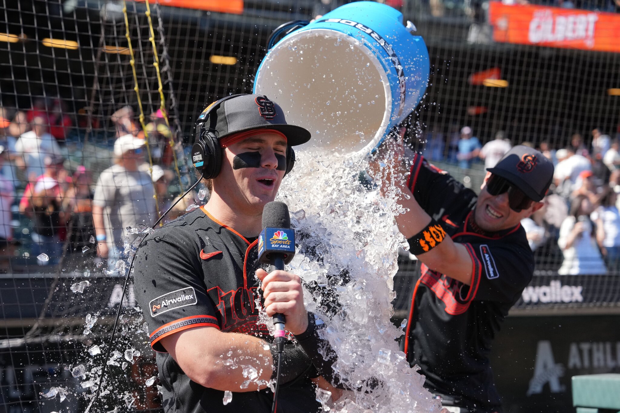 Drew Gilbert records three hits as Giants' leadoff batter