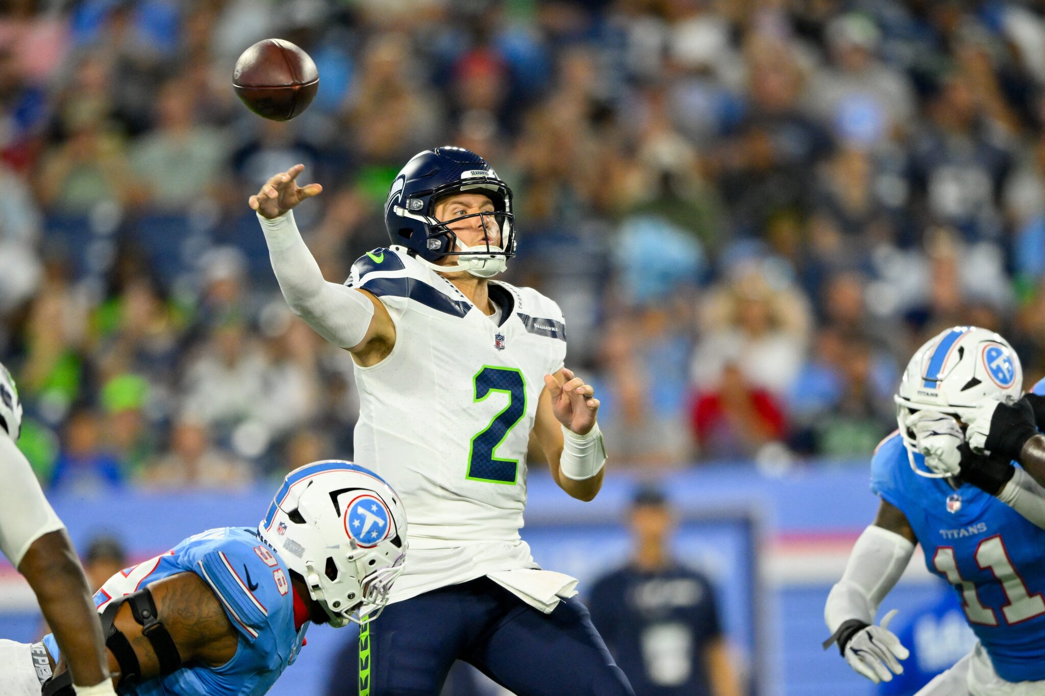Josh Heupel quarterbacks play in Seahawks-Titans preseason game