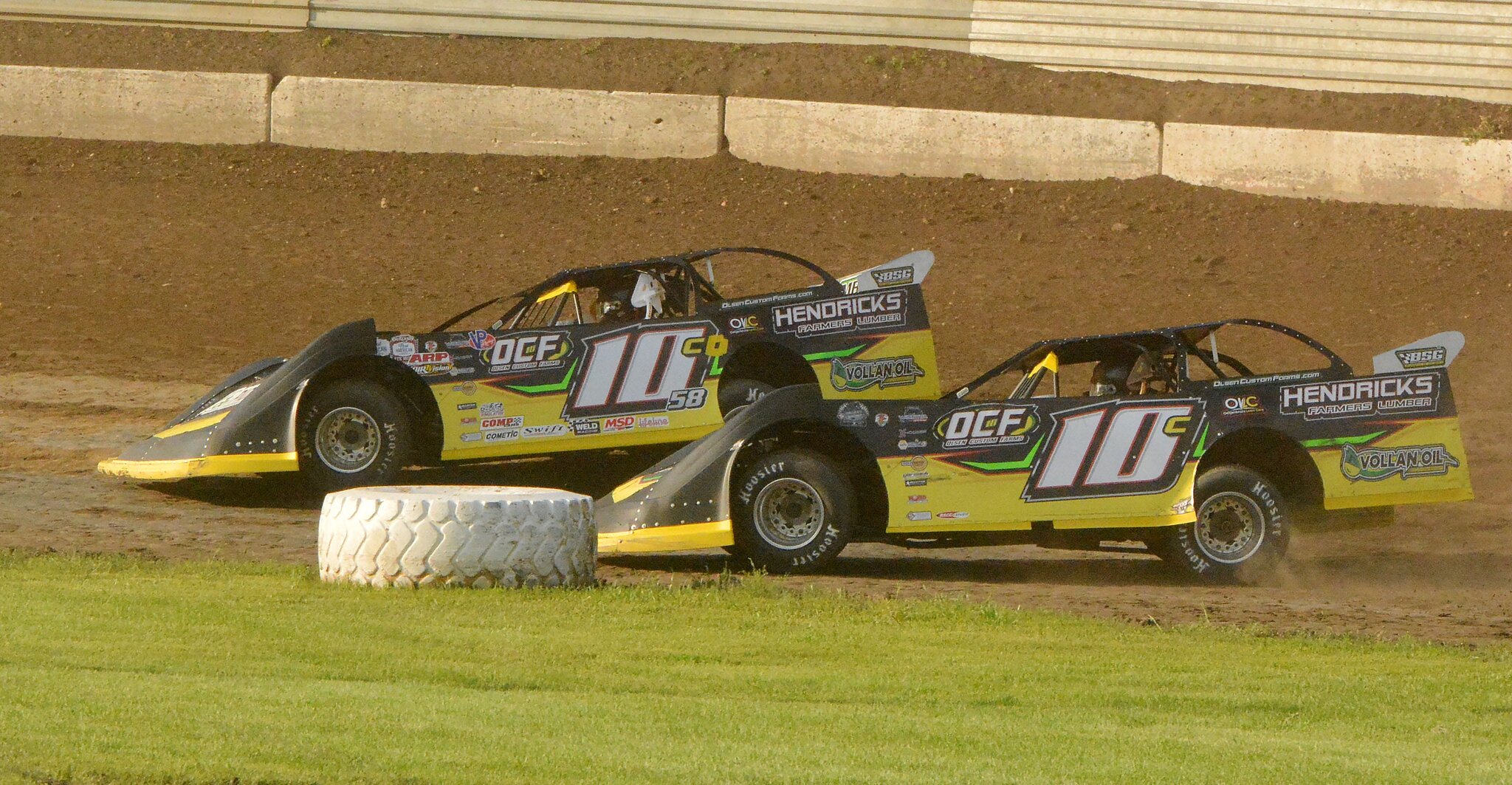 Stock car drivers race at four area speedways over the weekend
