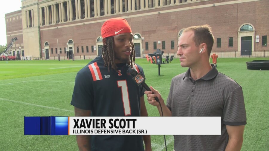 1-on-1: Xavier Scott talks with WCIA in 5 p.m. newscast