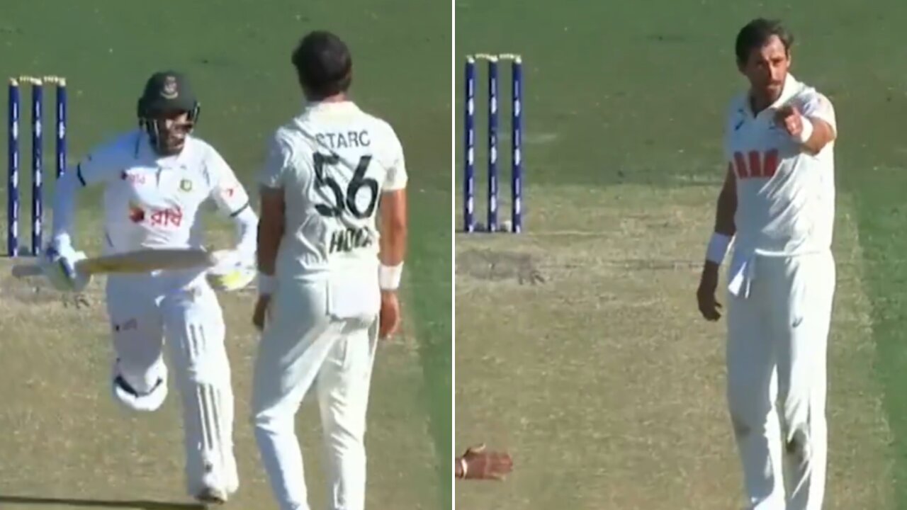 You’re not in Bangladesh now': Mitchell Starc, Mehidy Hasan clash as visitors dominate Darwin Test