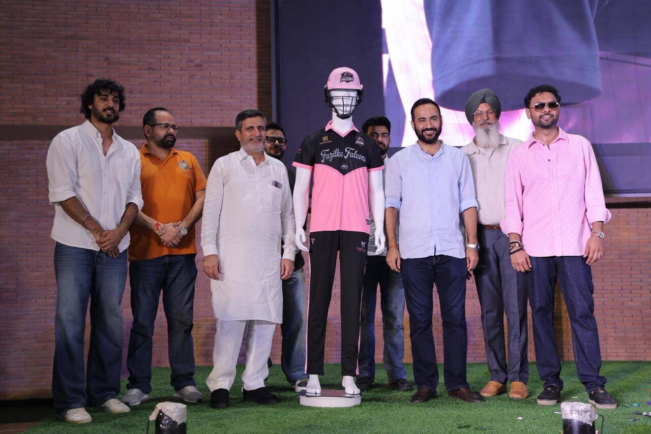 Shubman Gill-designed Fazilka Falcons jersey unveiled in father Lakhwinder’s presence ahead of 2026 Sher-E-Punjab T20 League
