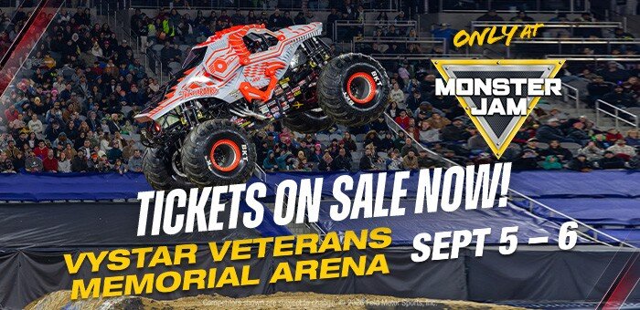 Monster Jam brings 12,000-pound trucks to VyStar Veterans Memorial Arena on Sept. 5 and 6