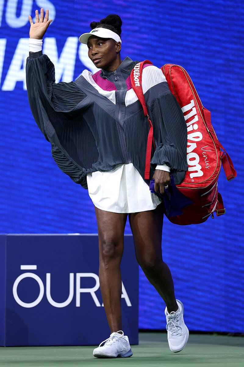 Venus Williams Brings Lacoste’s Tennis Whites and Power Dressing to the U.S. Open