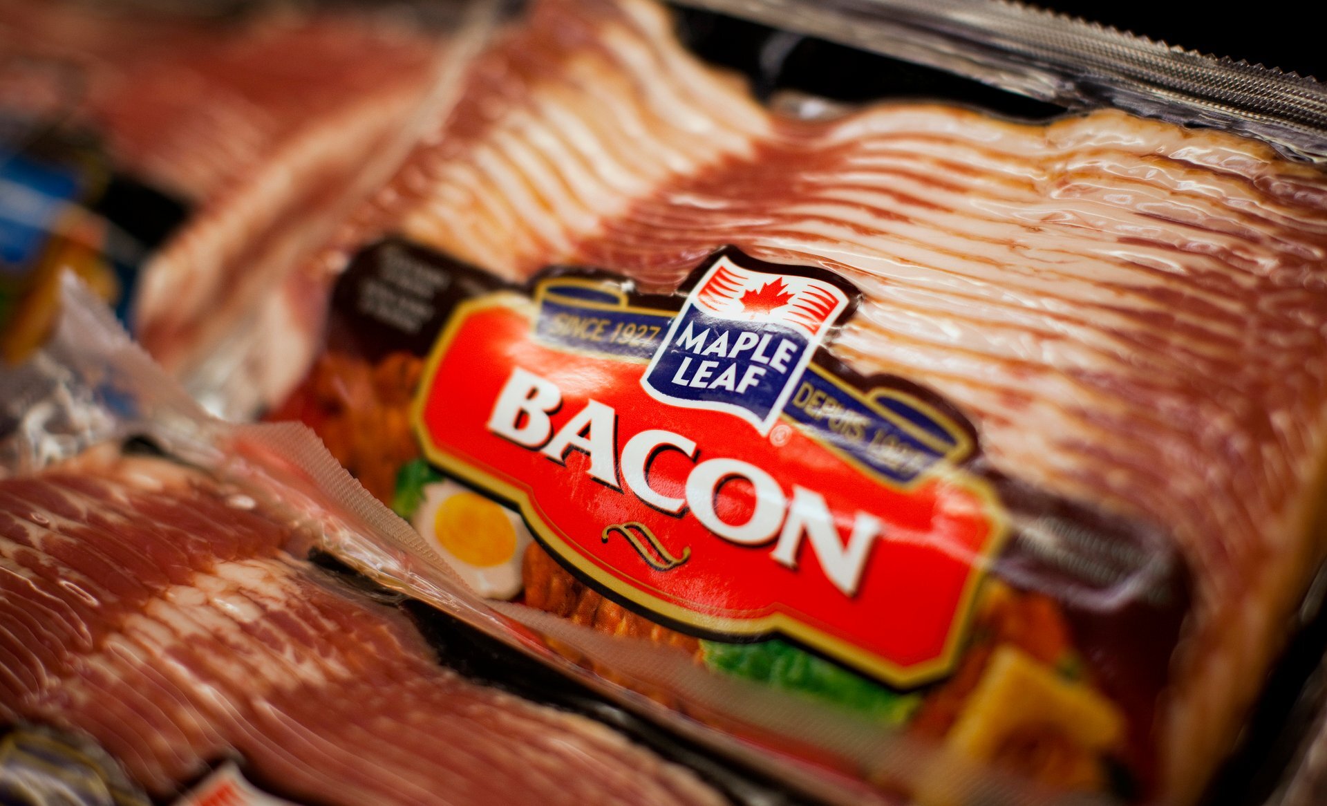 Maple Leaf Foods is recalling 12,036 pounds of Canadian bacon that skipped U.S. inspection