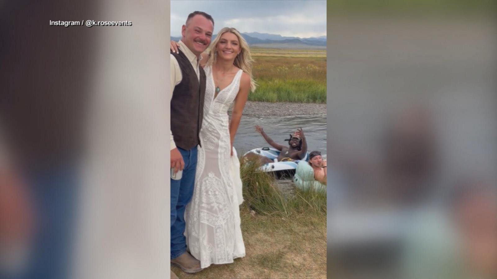 Shaboozey crashes California couple's wedding photo
