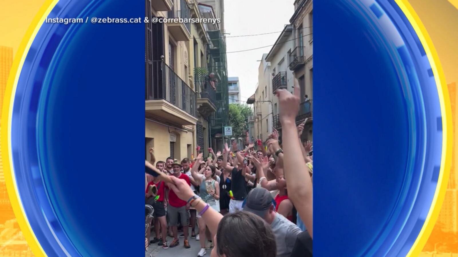 Entire town in Spain celebrates woman's 100th birthday