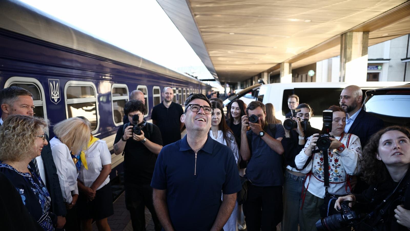 Burnham and European leaders arrive in Kyiv as Ukraine marks Independence Day