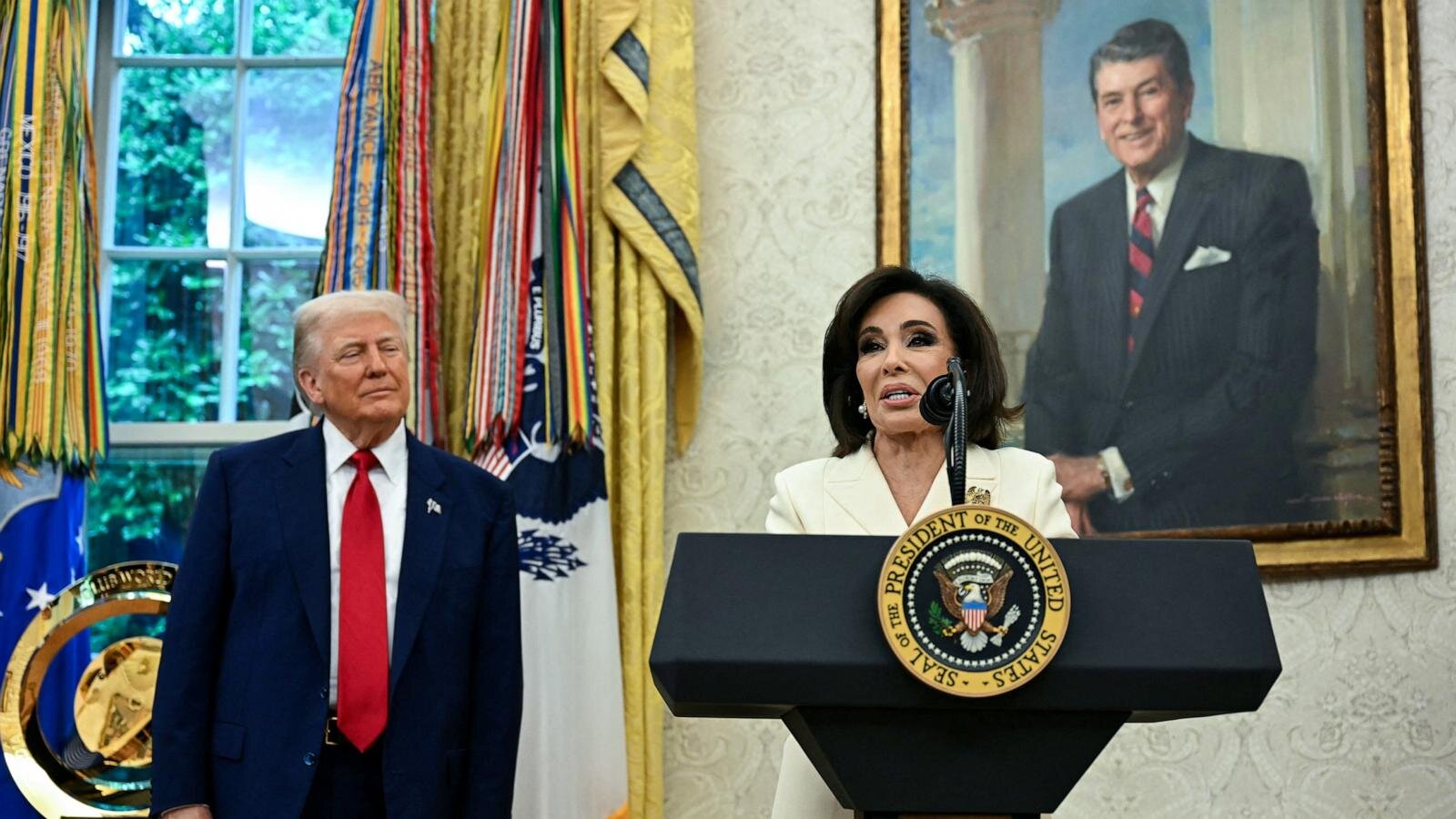 Pirro meets with Trump at White House amid questions about her future