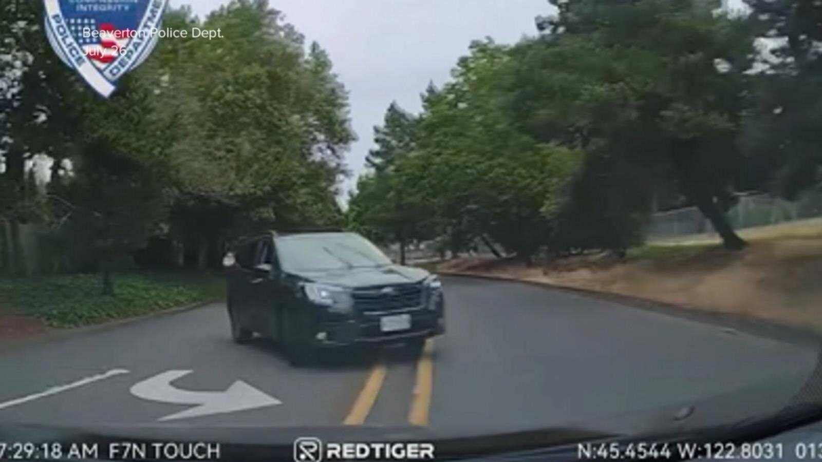 Alleged road rage incident in Washington state