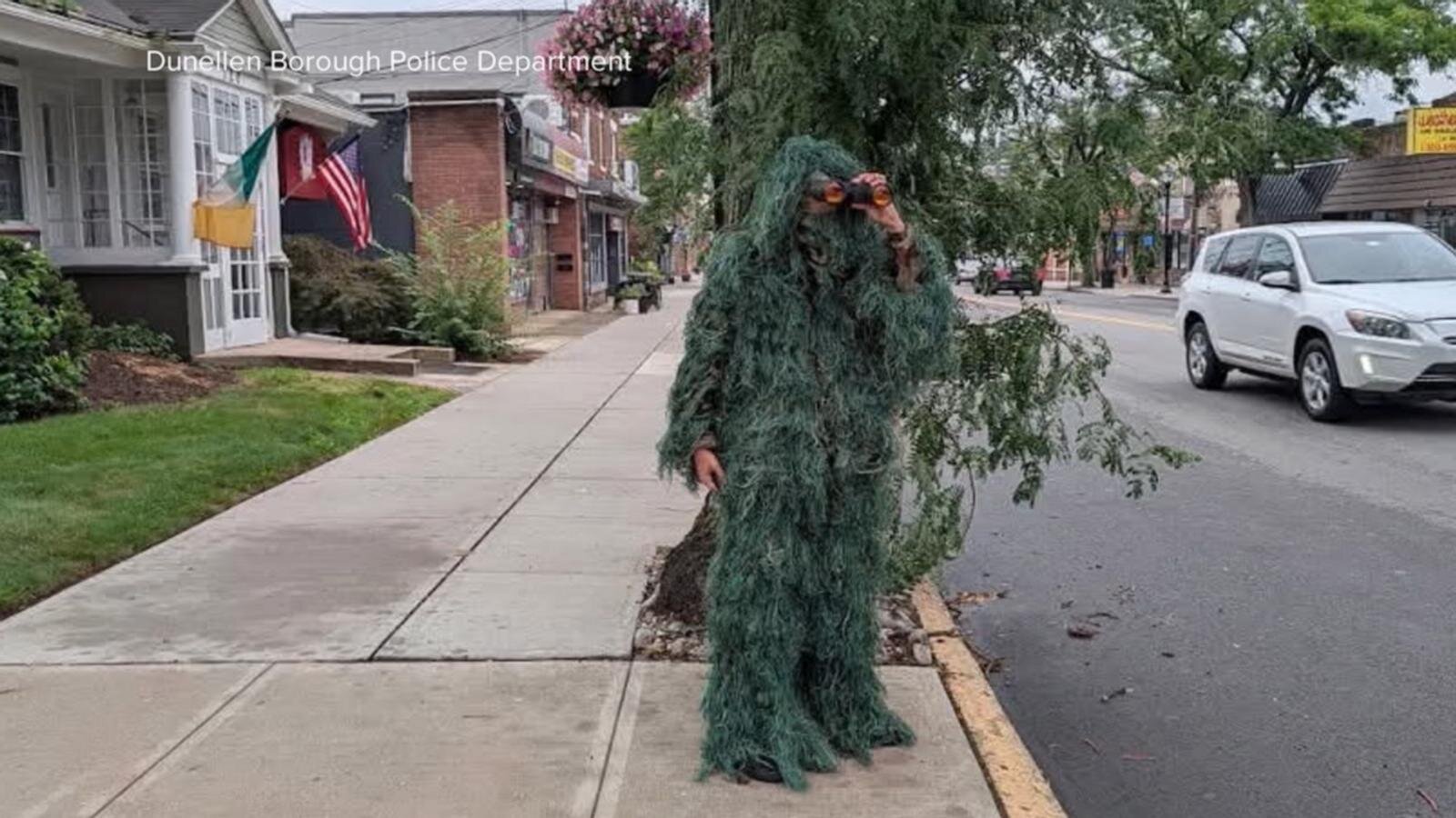New Jersey officer, disguised as shrub, catches alleged distracted drivers