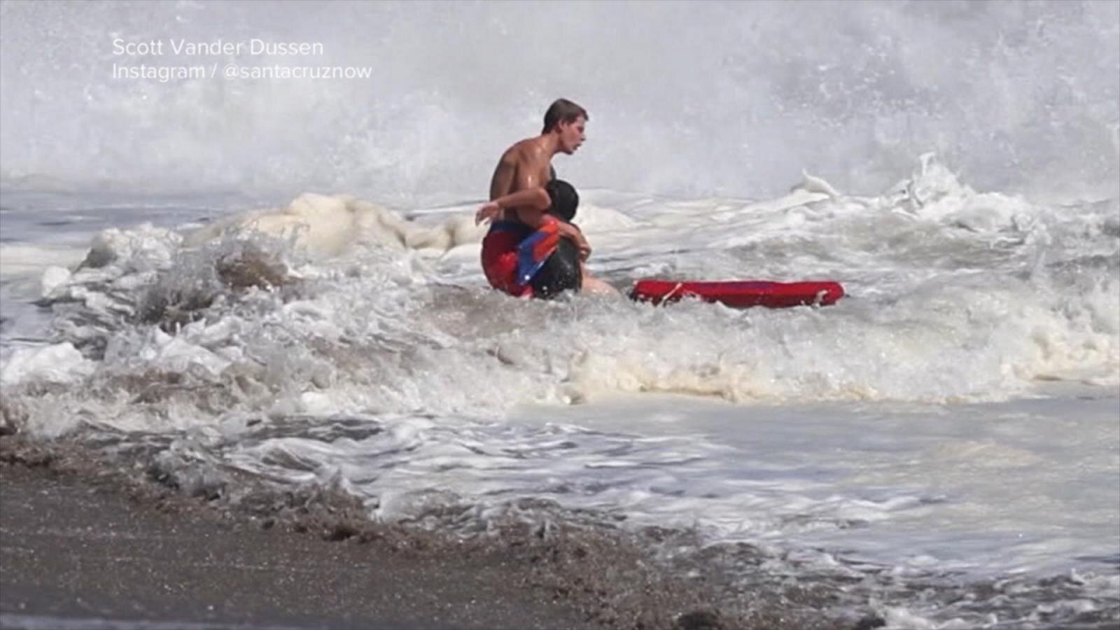 America Strong: Lifeguard heroically who rescues boy speaks out for the first time