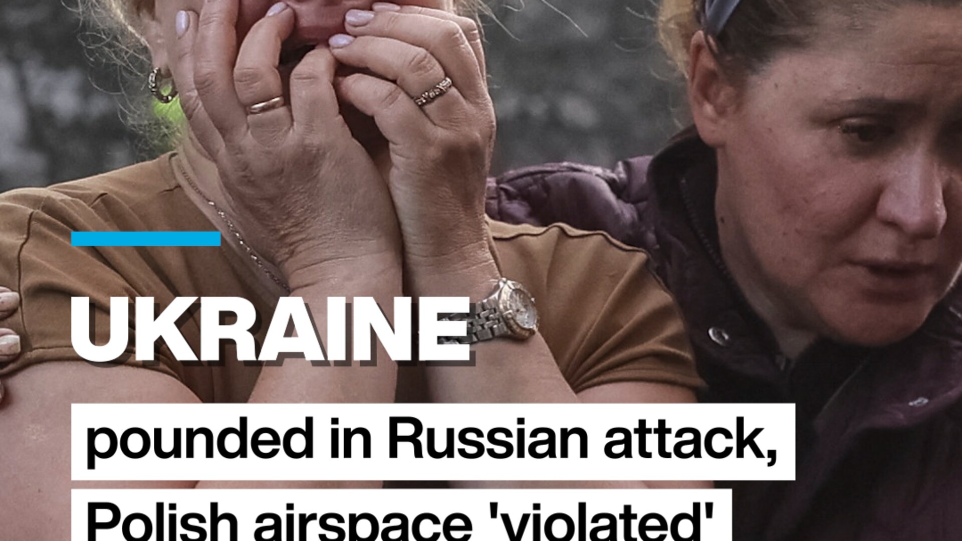 #Ukraine pounded in Russian attack, Polish airspace 'violated