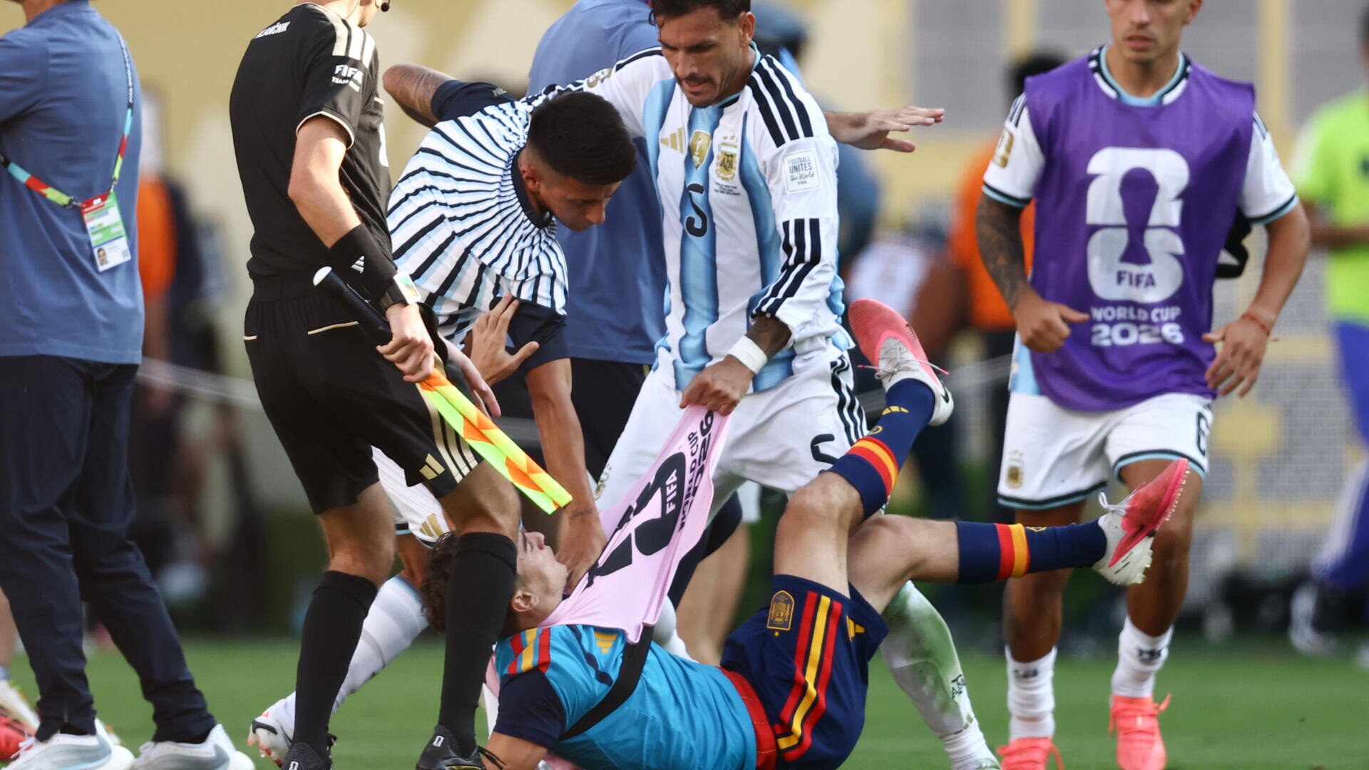FIFA suspends Argentina's Paredes for 10 games over World Cup final clashes