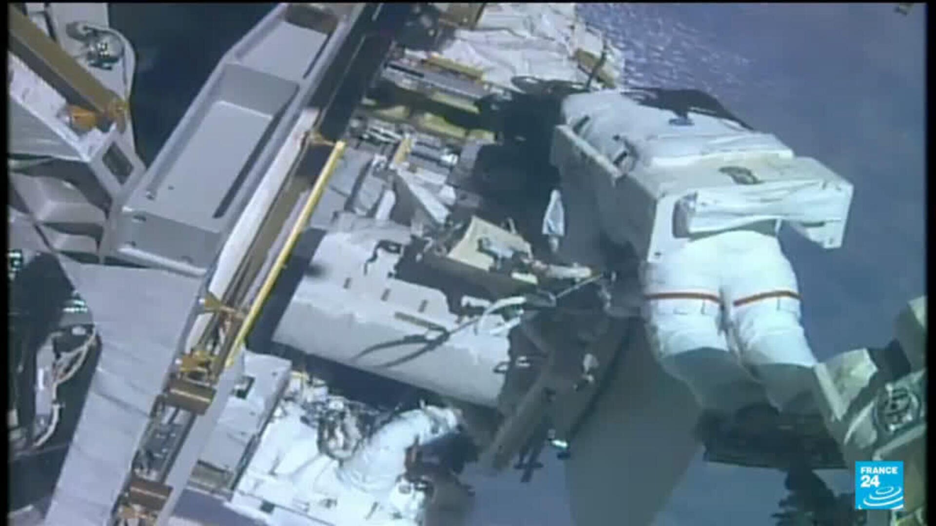 French astronaut Adenot takes part in second spacewalk