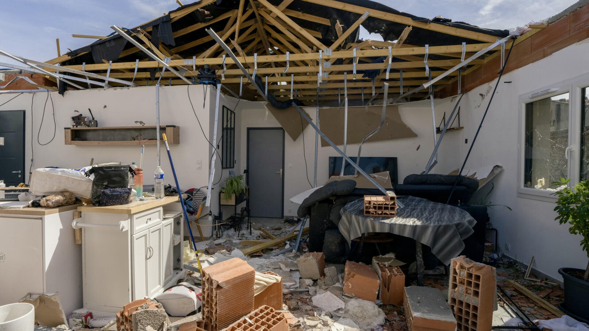 Wartime situation': tornado ravages French village