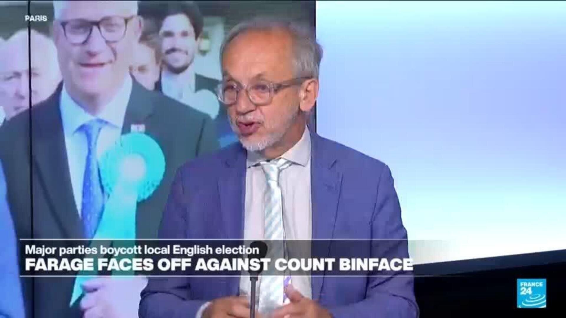 Farage face off against Count Binface: "He's been the subject to many jokes in the UK
