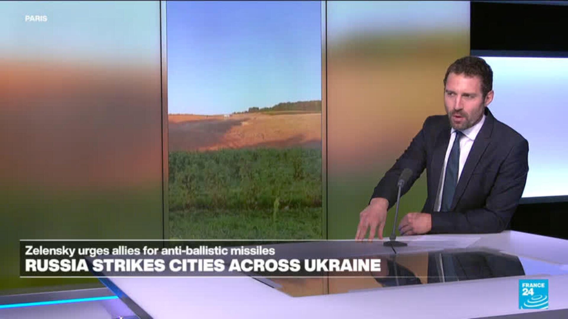 Poland says giant crater left by explosion after Russia attacks on Ukraine
